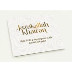 Jazakallah Khairan Kort – Stilig Design