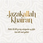 Jazakallah Khairan Kort – Stilig Design